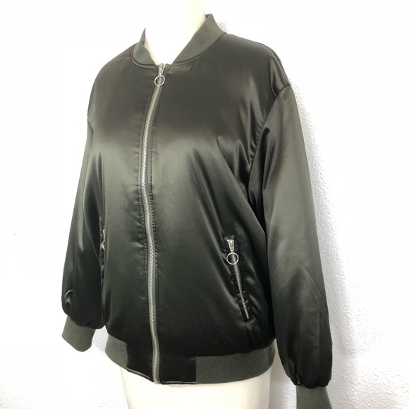 Philosophy Bomber Jacket Olive Green - Picture 3 of 7